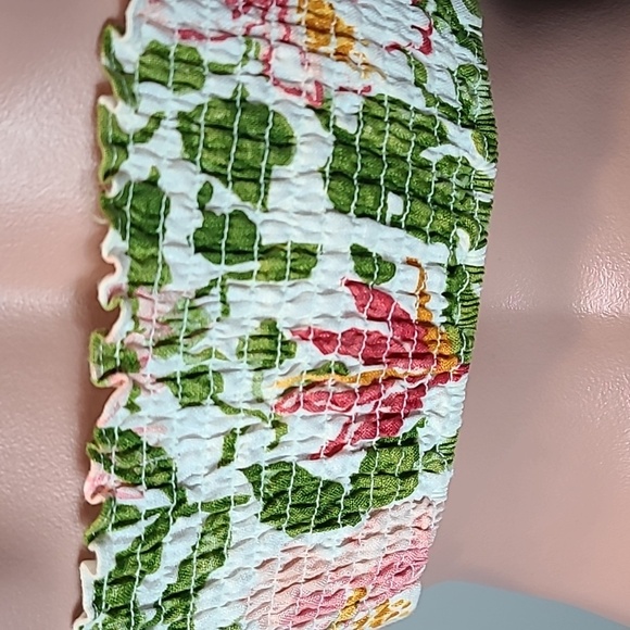 Reformation Jonas crop top Linen Size 2 Vacation Resortwear Romantic Bohemian - Picture 8 of 12